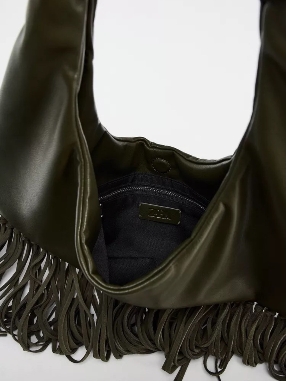 Zara leather fringe bag - Picture 6 of 9